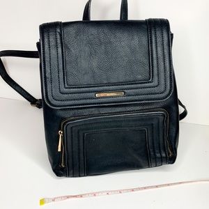 ALDO Black Faux Leather Backpack